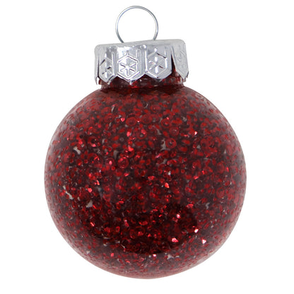 Set de Esferas Navideñas Plástico Rojas - 30 Piezas