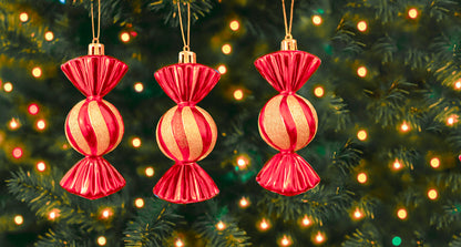 Set de Esferas Navideñas - Dulces 3 Piezas