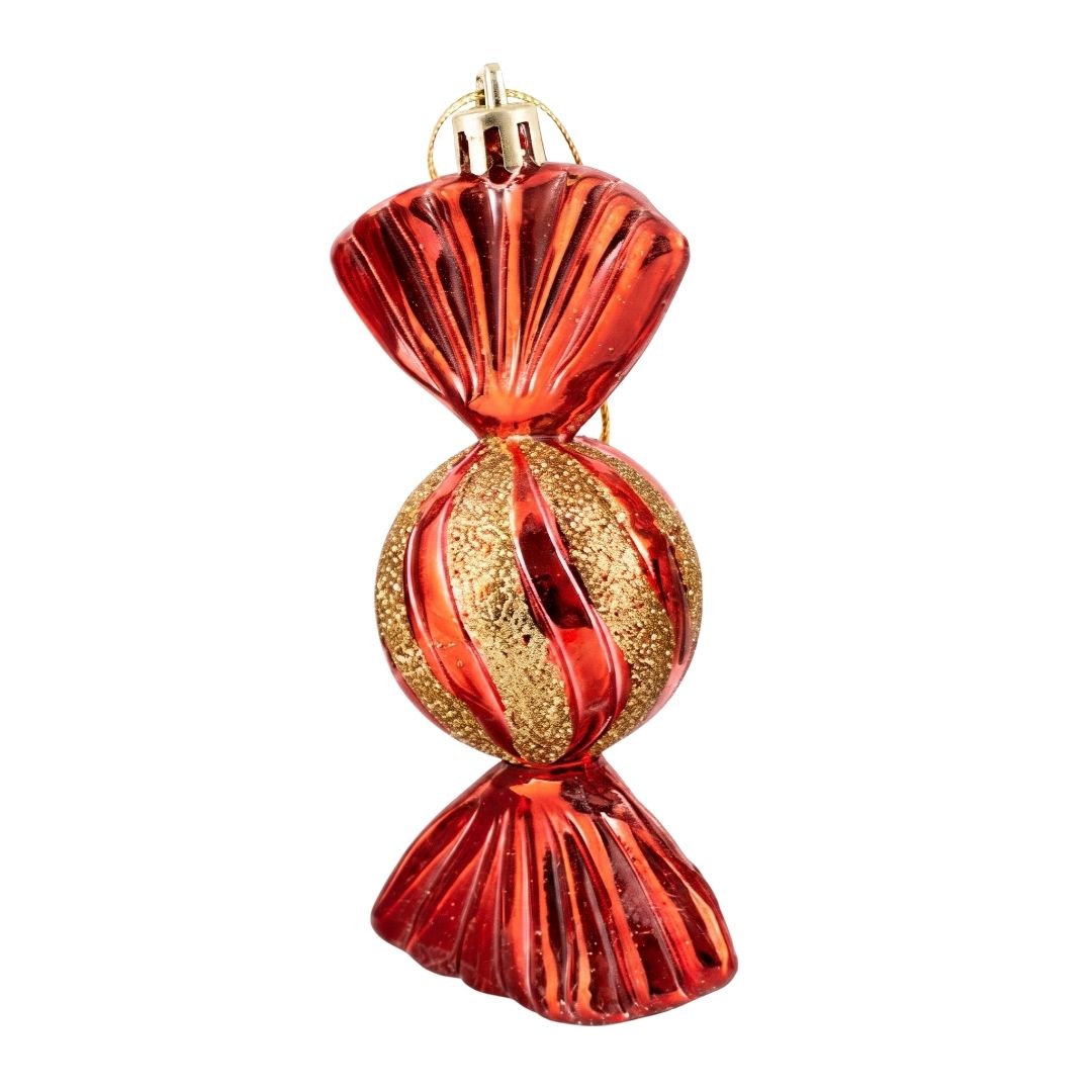 Set de Esferas Navideñas - Caramelo 3 Piezas