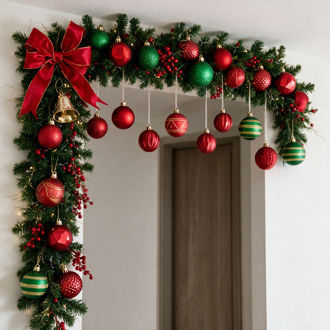 Set de Esferas Adornos para Árbol de Navidad 16 pz