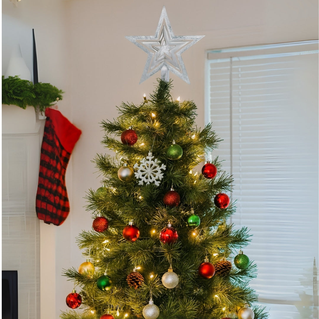Estrella para Árbol de Navidad - Plateada