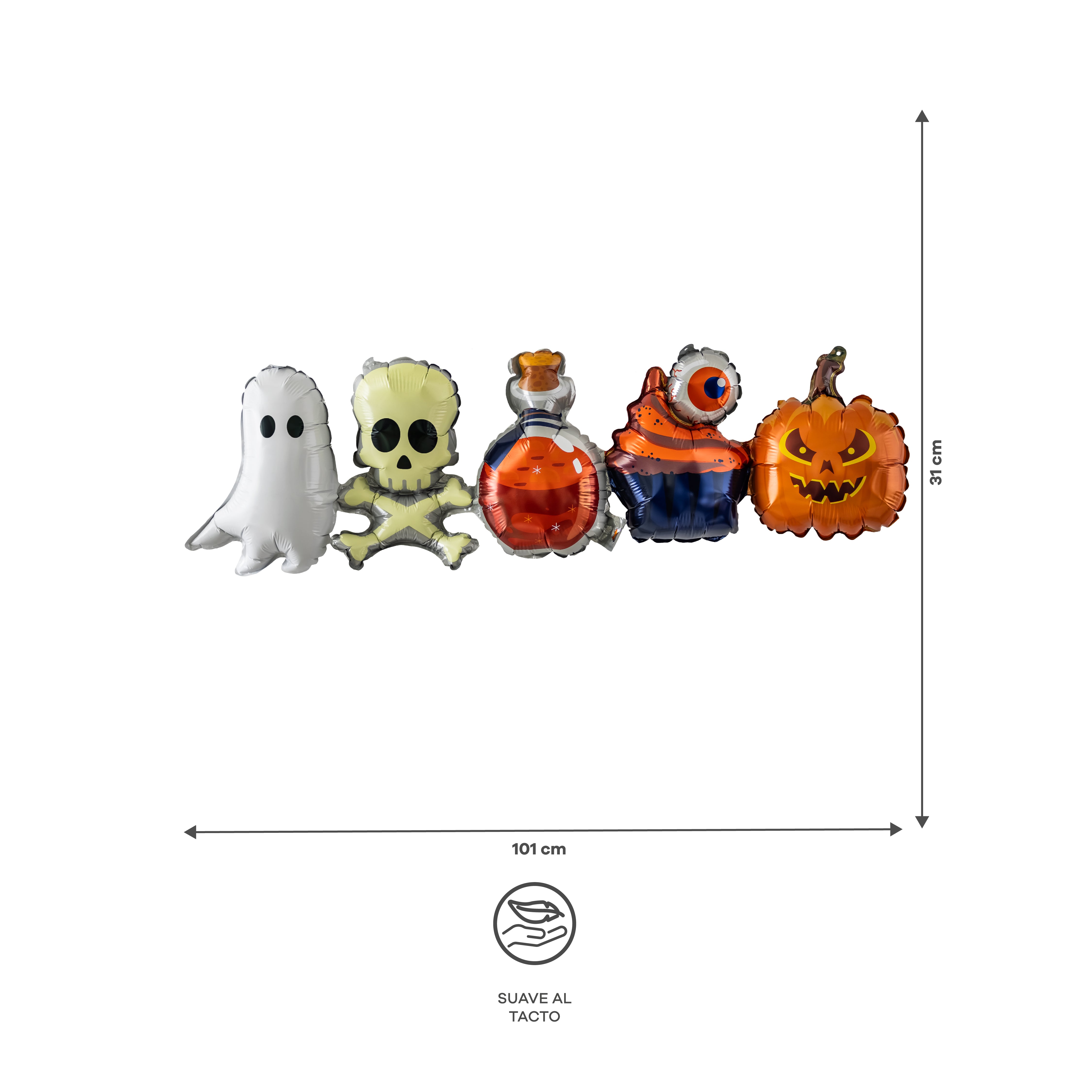 Cadena de Globos Metálicos - Halloween