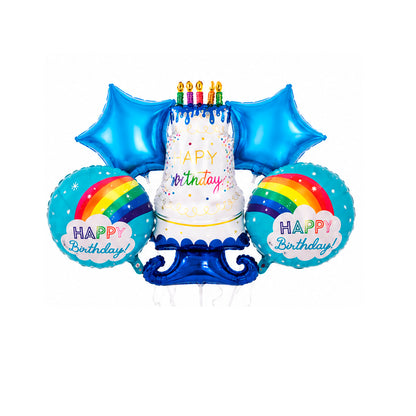 Kit de Fiesta Pequeño Príncipe Azul: Platos, Vasos, Cubiertos, Popotes, Servilletas y Decoración