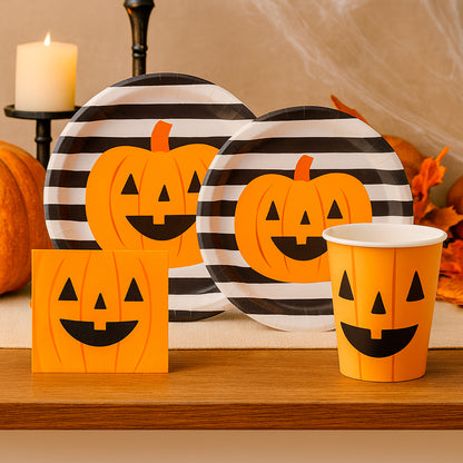 Set de Fiesta para Halloween - Calabaza