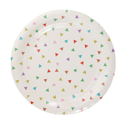 Kit de Fiesta Confeti Multicolor: Platos, Vasos, Cubiertos, Popotes, Servilletas y Decoración
