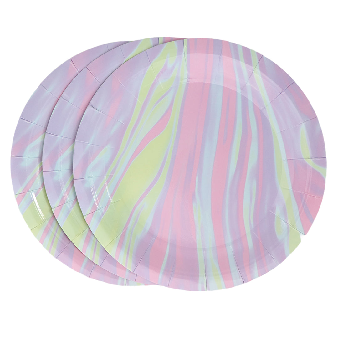 PLATO 9" MORADO-ROSA - 8 Piezas