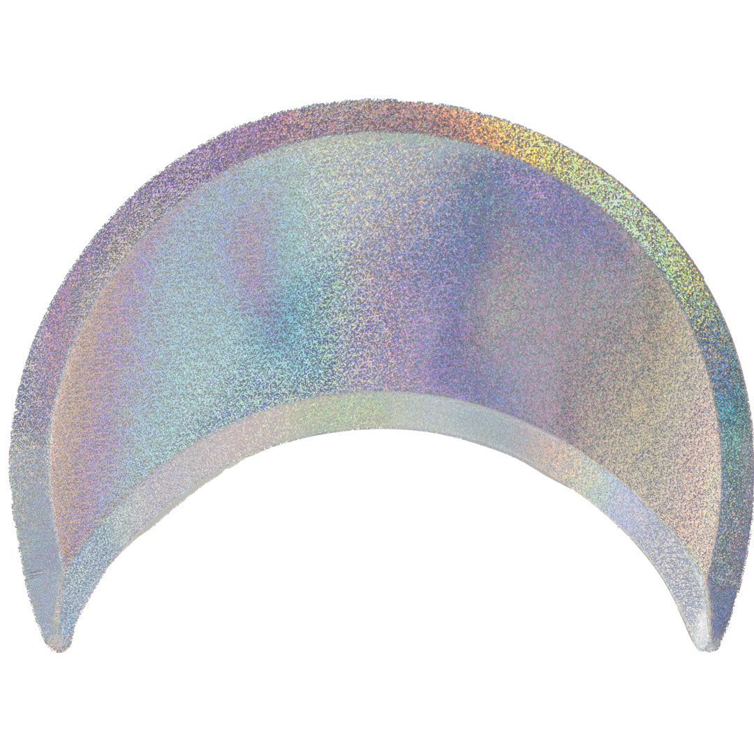 Plato 9" Tornasol Forma Luna Con 8 Piezas