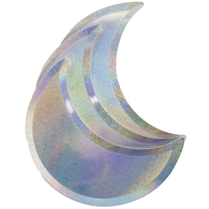 Kit de Fiesta Luna Iridiscente: Platos, Vasos, Cubiertos, Popotes, Servilletas y Decoración