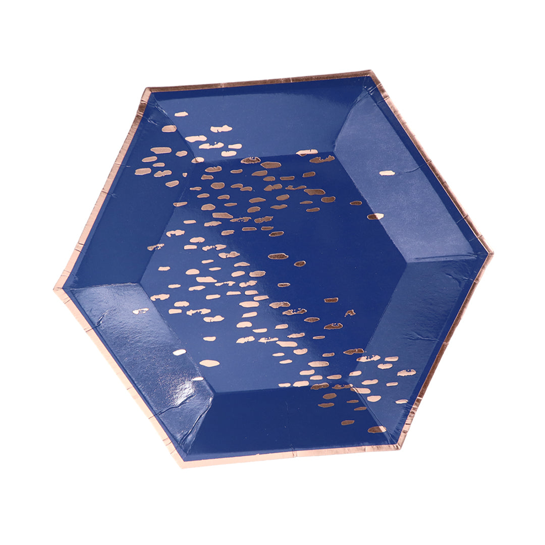 Kit de Fiesta Royal Blue: Platos, Vasos, Cubiertos, Popotes, Servilletas y Decoración