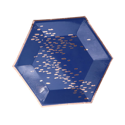 Kit de Fiesta Royal Blue: Platos, Vasos, Cubiertos, Popotes, Servilletas y Decoración