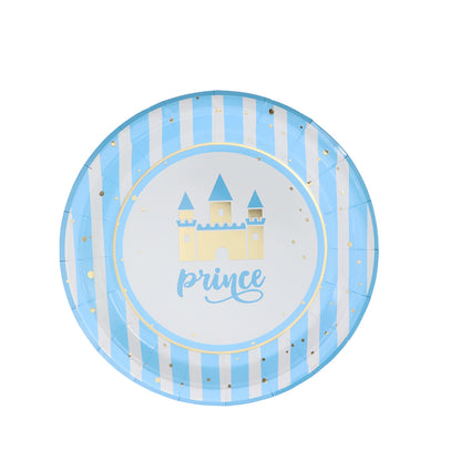 Kit de Fiesta Pequeño Príncipe Azul: Platos, Vasos, Cubiertos, Popotes, Servilletas y Decoración