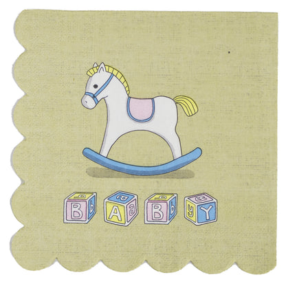 Kit de Fiesta Infantil Caballito: Platos, Vasos, Cubiertos, Popotes, Servilletas y Decoración
