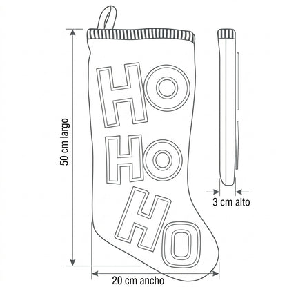 Set de 3 Botas Navideñas “Ho Ho Roar!”