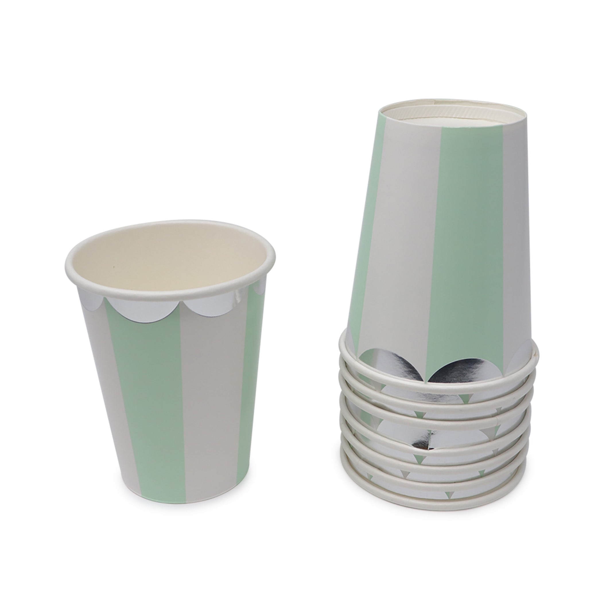 Kit de Fiesta Retro Azul/Menta: Platos, Vasos, Cubiertos, Popotes, Servilletas y Decoración