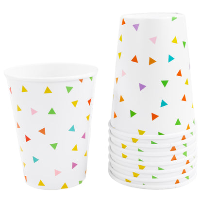 Kit de Fiesta Confeti Multicolor: Platos, Vasos, Cubiertos, Popotes, Servilletas y Decoración