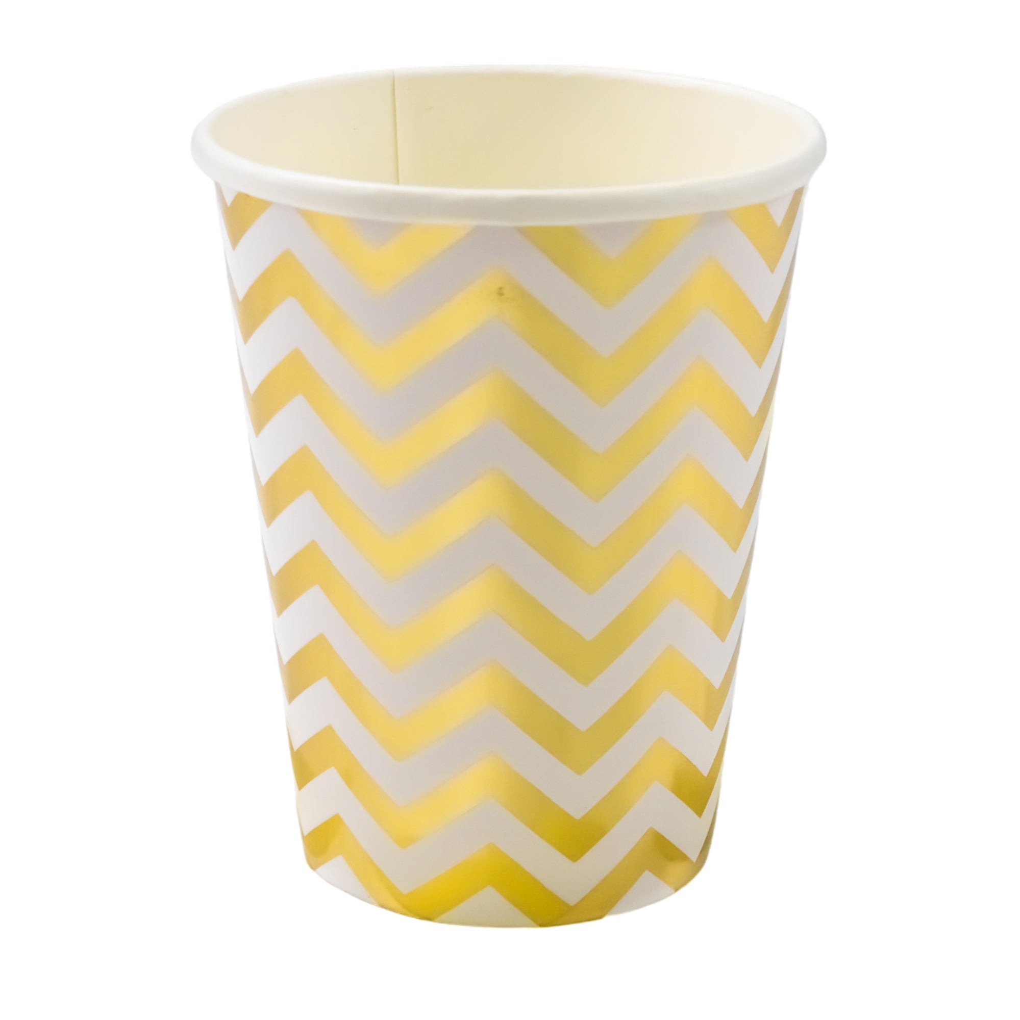 Vasi Zigzag Dorado 8 Piezas 270ml