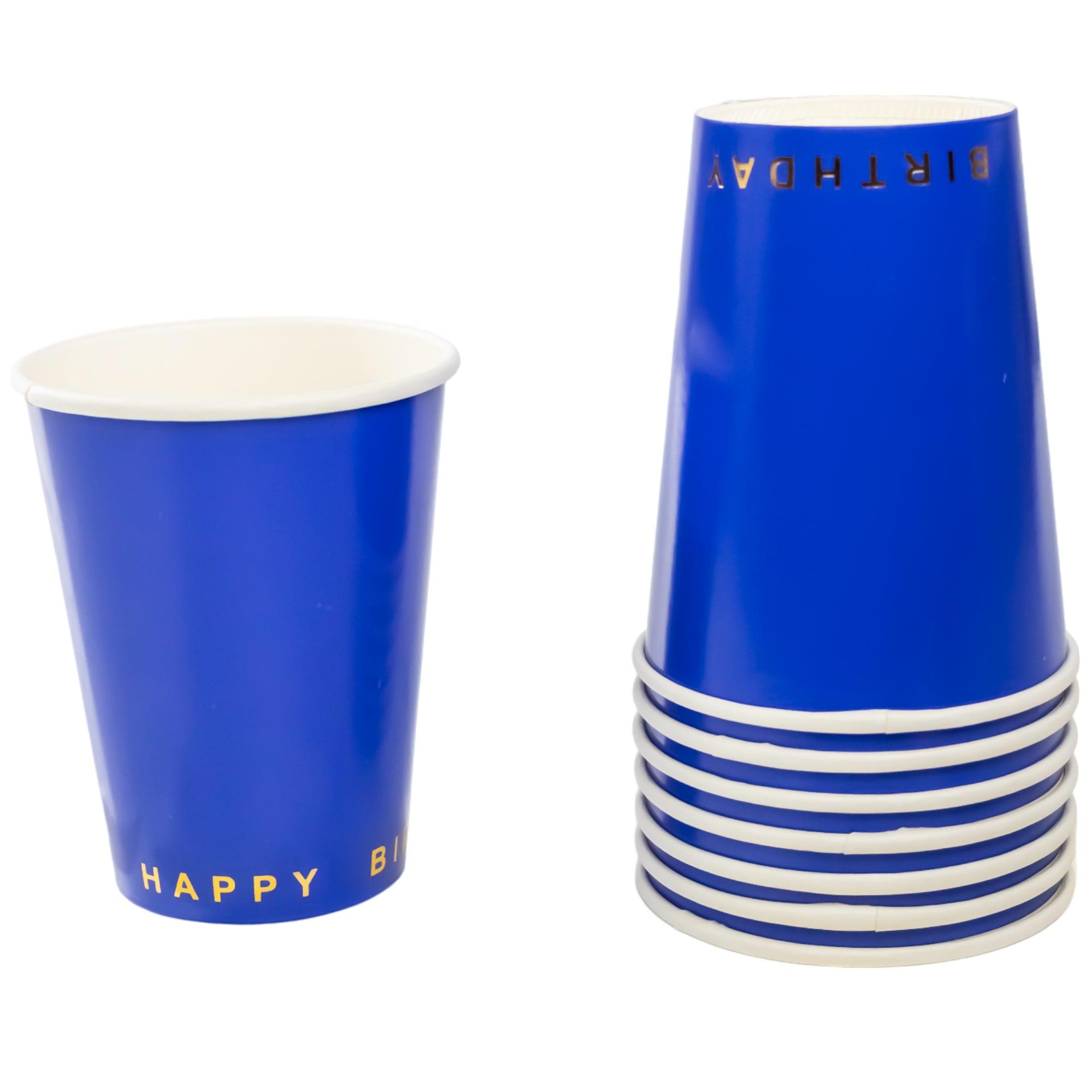 Kit de Fiesta Collection Azul Rey: Platos, Vasos, Cubiertos, Popotes, Servilletas y Decoración