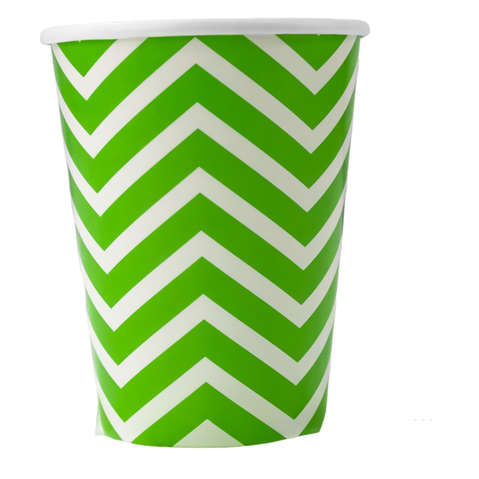 Vaso Zigzag Verde 8 Piezas 270ml