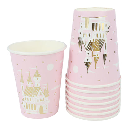 Kit de Fiesta Globo Party Rose Gold: Platos, Vasos, Cubiertos, Popotes, Servilletas y Decoración