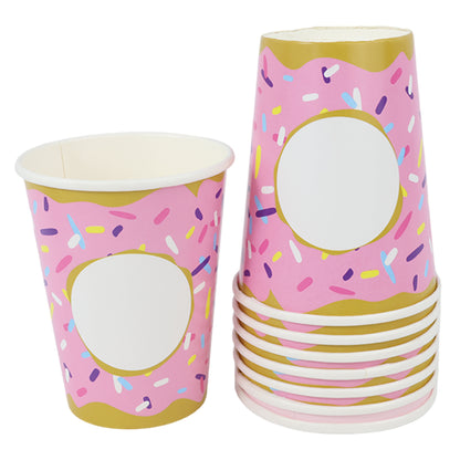 Kit de Fiesta Dona Party: Platos, Vasos, Cubiertos, Popotes, Servilletas y Decoración