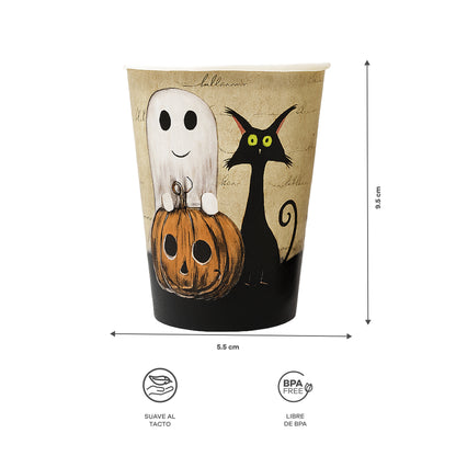 Set de Fiesta Halloween -  Platos, Vasos y Servilletas