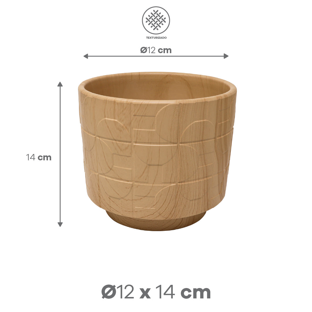 Set de 3 Macetas -  Arcilla Oyamel Claro