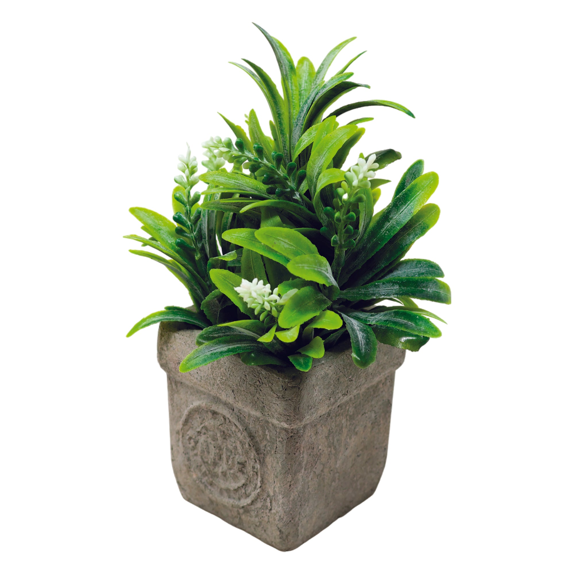Mini Maceta Biodegradable Decorativa de Lavanda Artificial