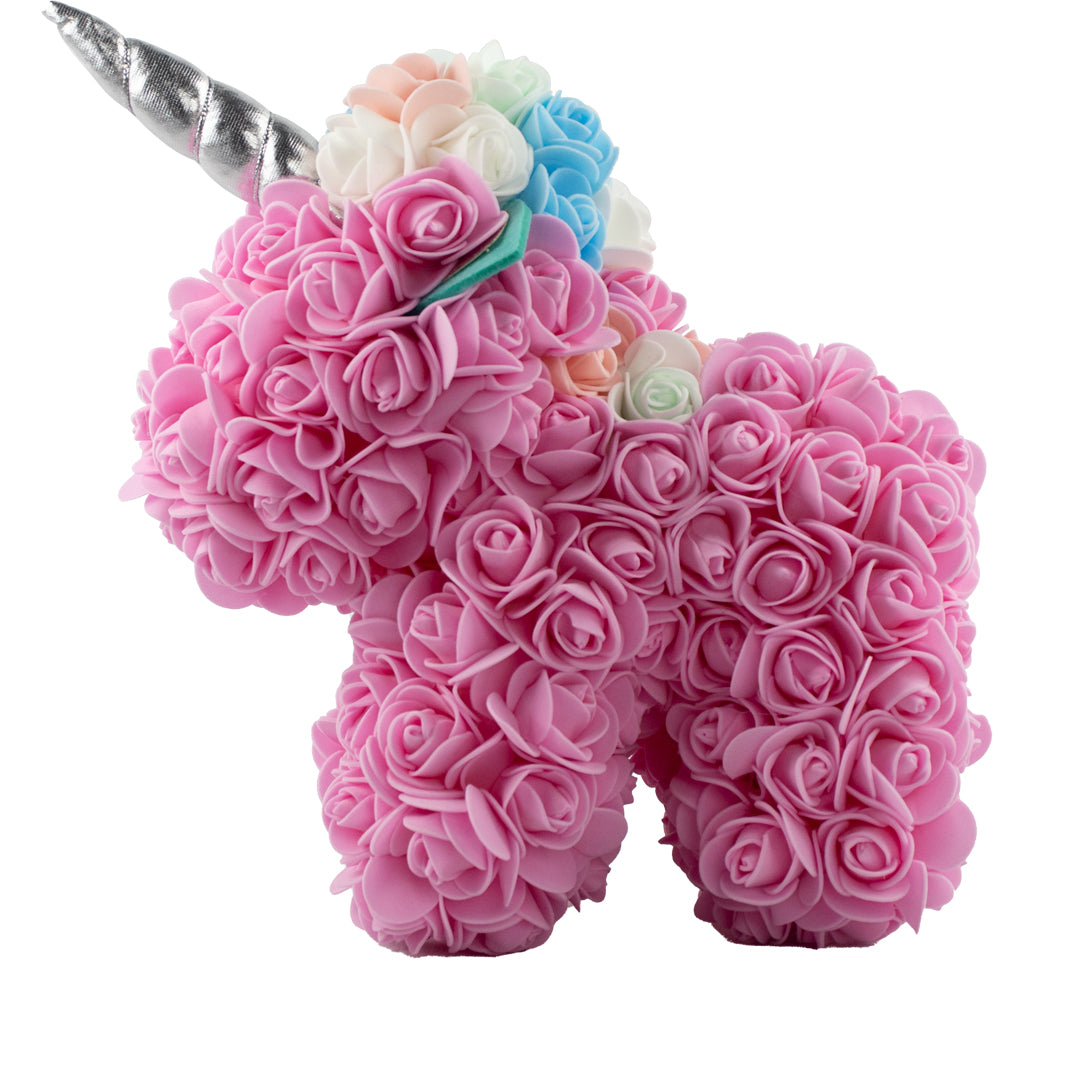 Unicornio Floral "Forever Bloom" - Rosa