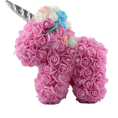 Unicornio Floral "Forever Bloom" - Rosa