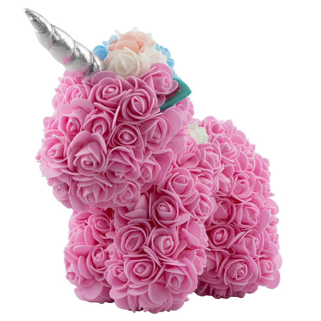 Unicornio Floral "Forever Bloom" - Rosa