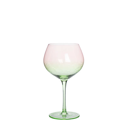 Set de 4 Copas Goblet Color Verde/Rosa - 350 ml