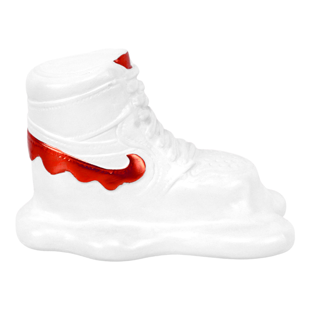 Figura Decorativa Diseño de Tenis Blanco y detalle Rojo