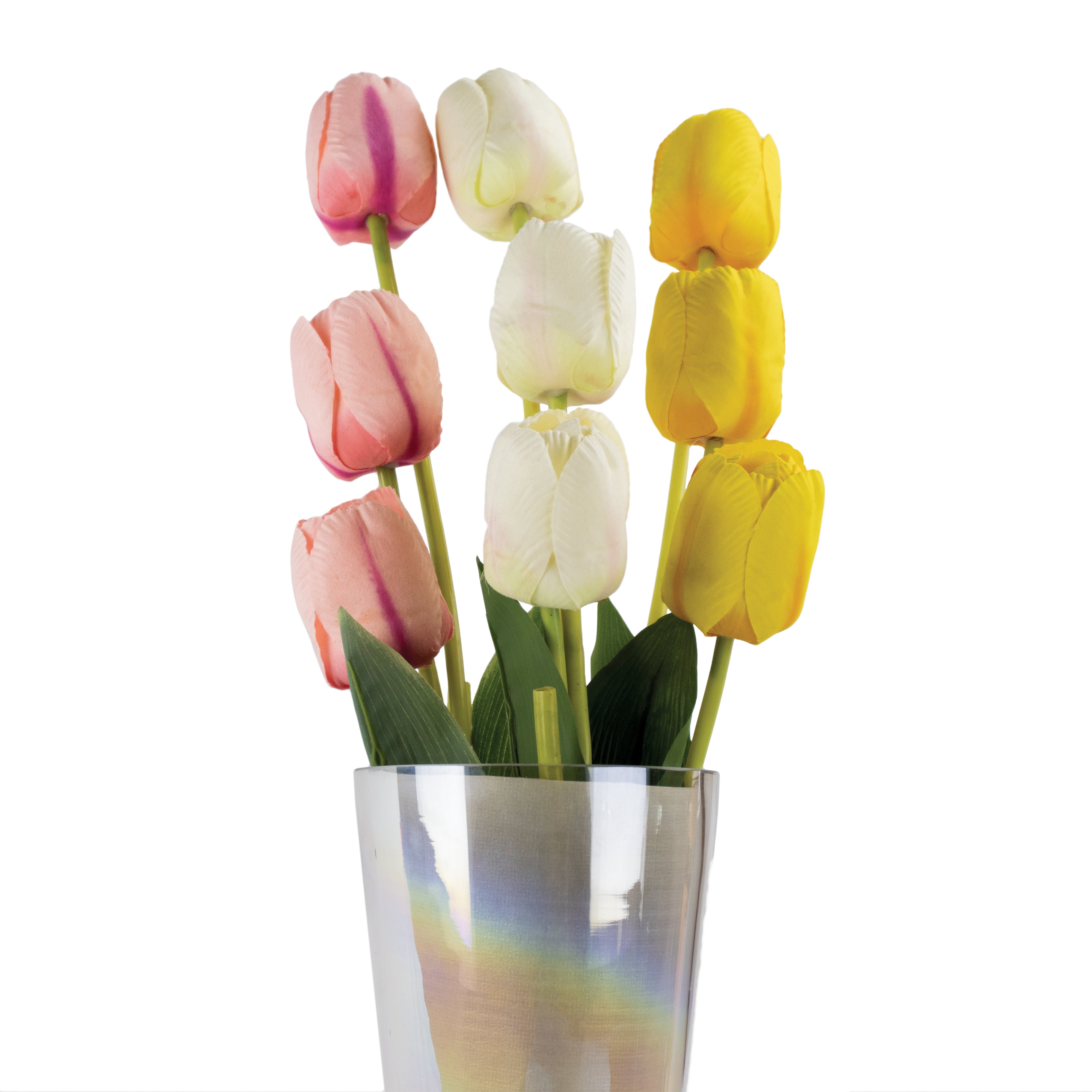 1 Vara de Flor De Tulipan Color Rosa Claro
