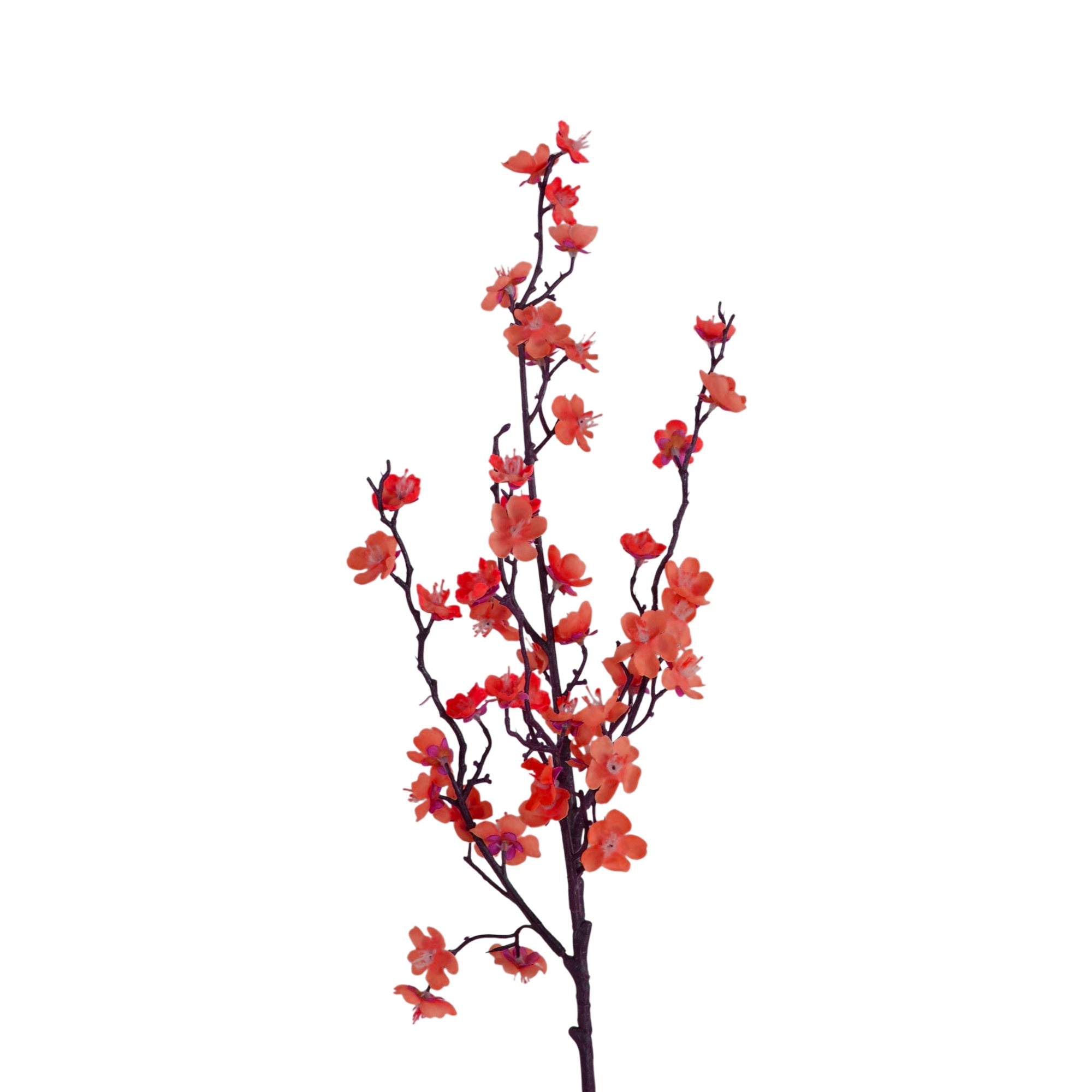 1 Vara de Flor De Ciruelo Color Rojo