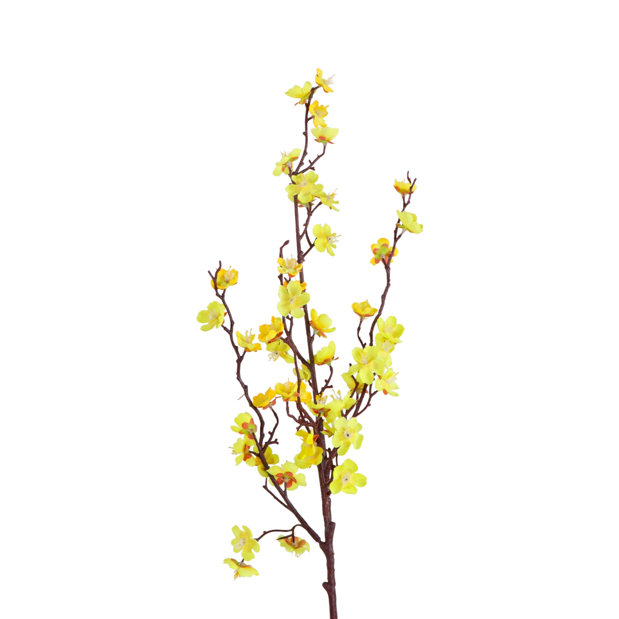 1 Vara de Flor De Ciruelo Color Amarillo