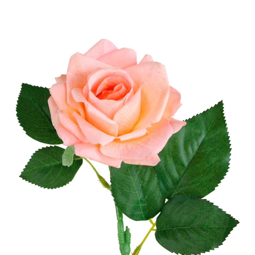 1 Vara de Flor Rosa  Color Durazno