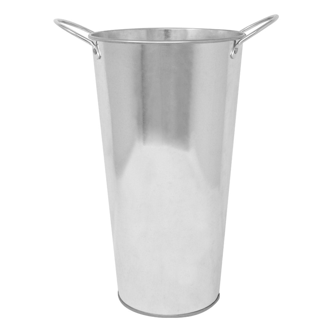 Florero Metal Galvanizado Natural