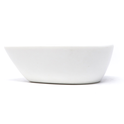 Plato de Ceramica en Forma de Gota Blanco 8 cm