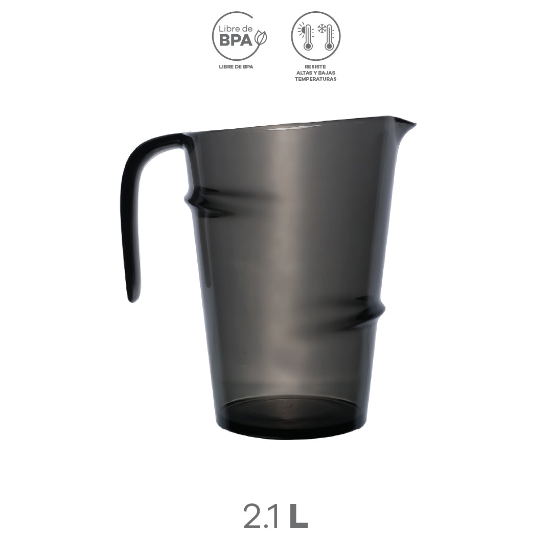Jarra de Plástico Oscuro Translúcido (2.1 L)