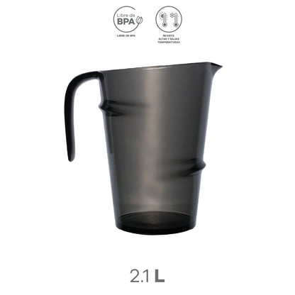 Jarra de Plástico Oscuro Translúcido (2.1 L)