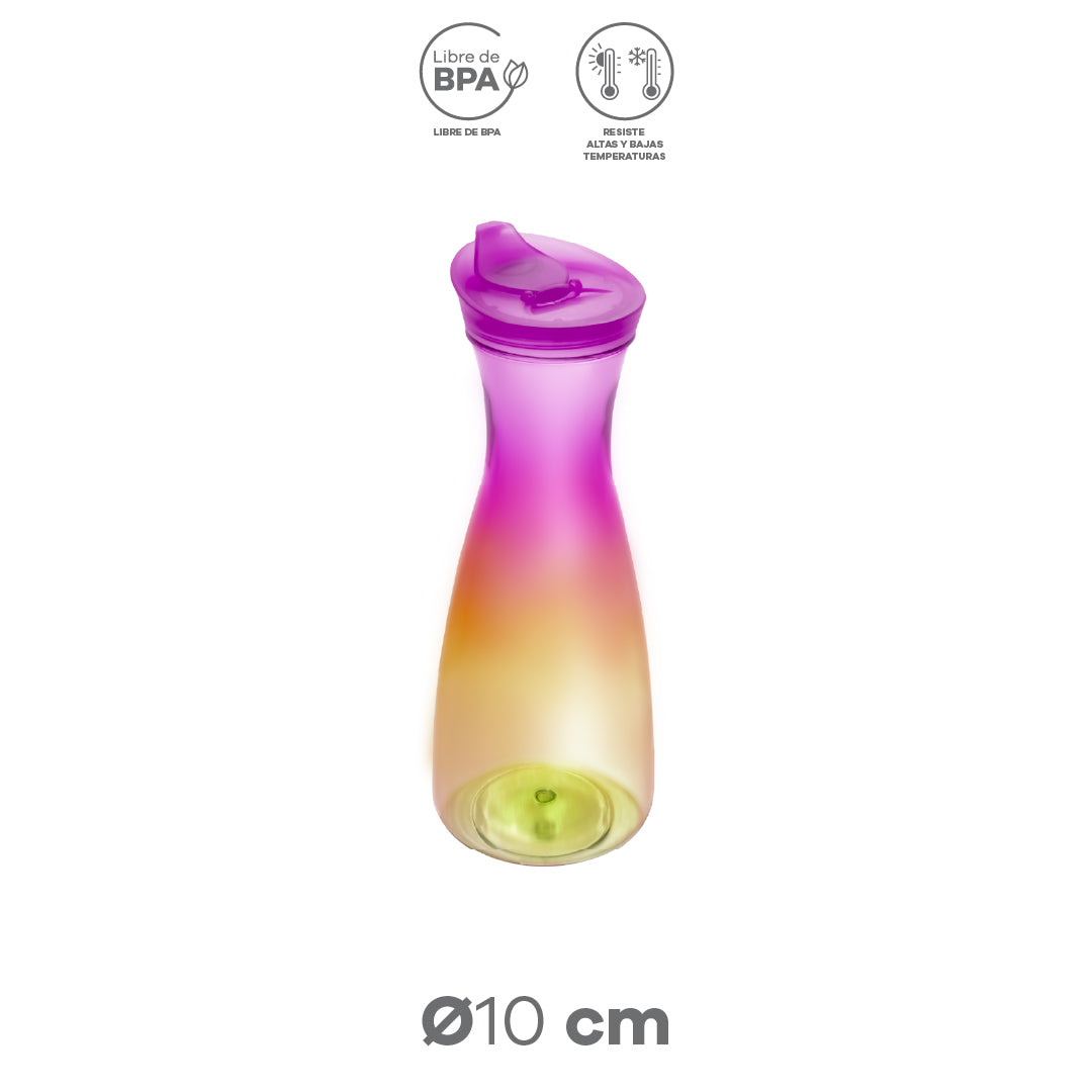 Jarra Bicolor Amarilla/Rosa 1000ml