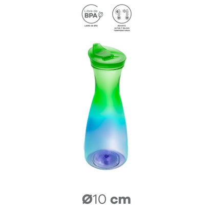 Jarra Bicolor Turquesa/Verde Limón 1000 ml
