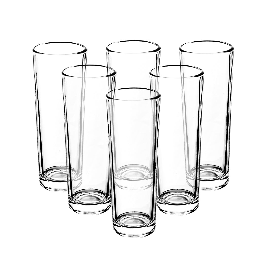Set de 6 Vasos Altos de Cristal - 310 ml