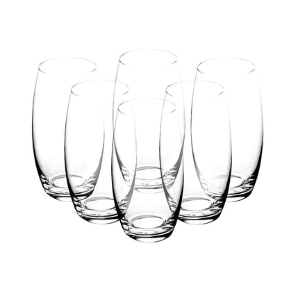 Set de 6 Vasos de Cristal Transparente - 360 ml