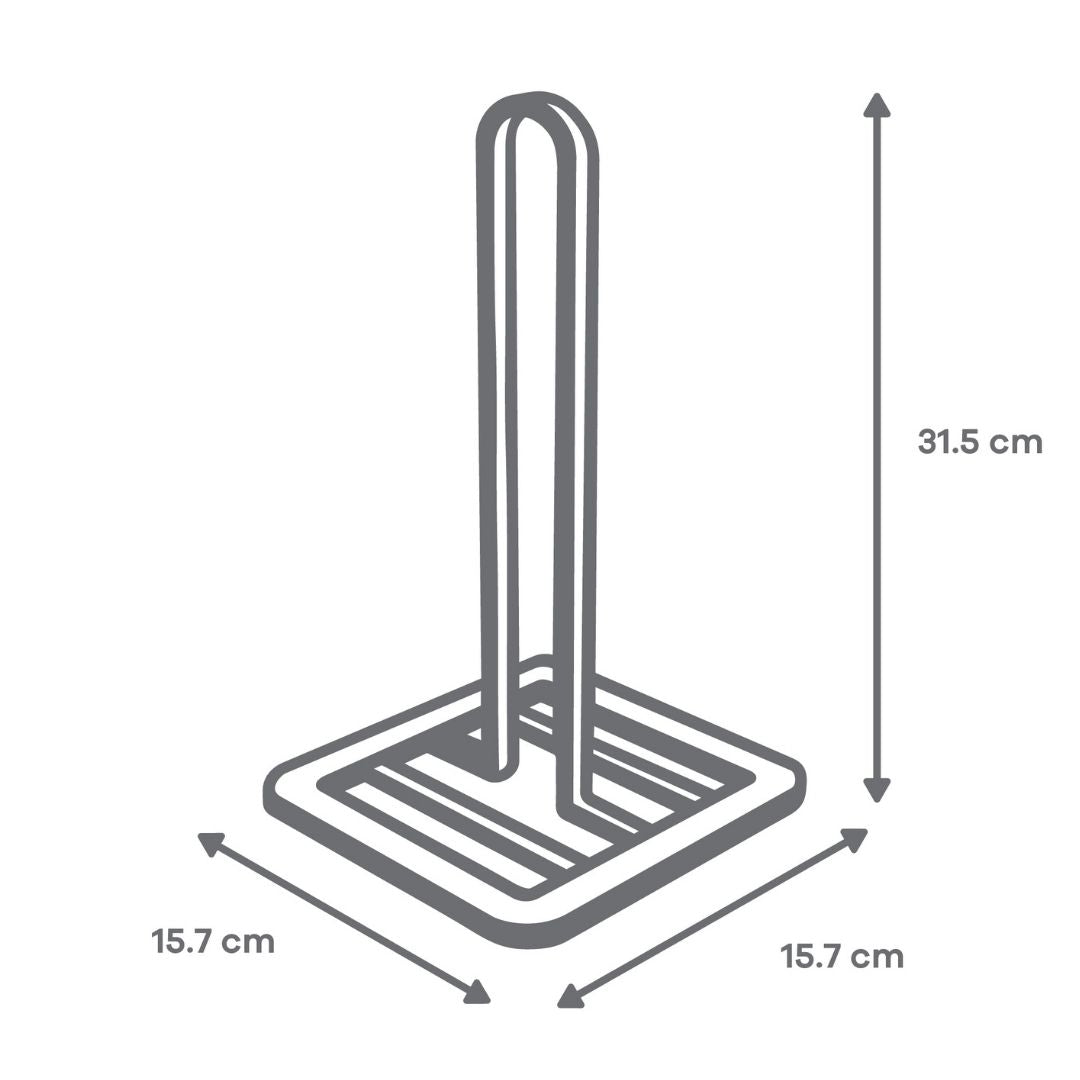 Porta Toallero de Cocina - Metálico Negro