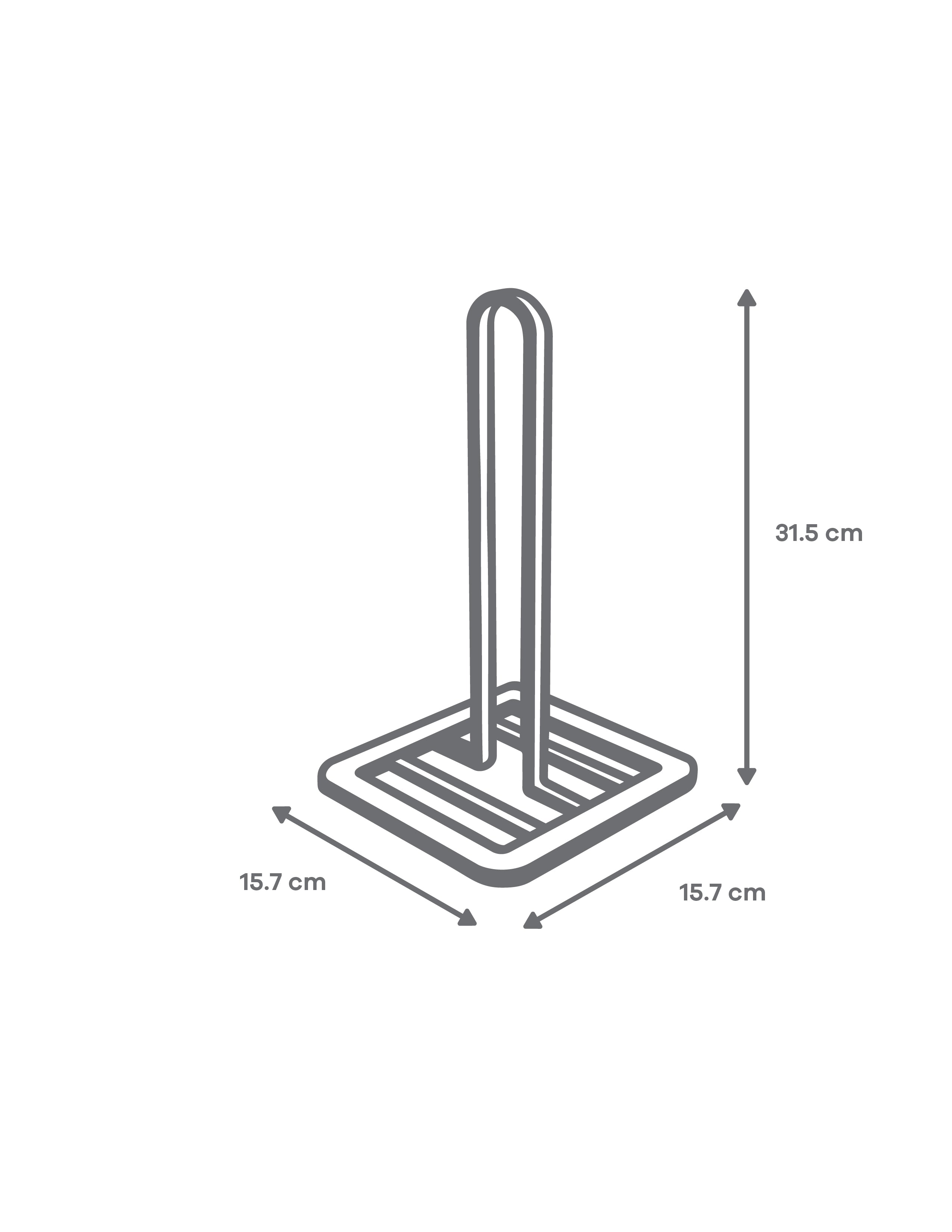 Porta Toallero de Cocina - Metálico Negro
