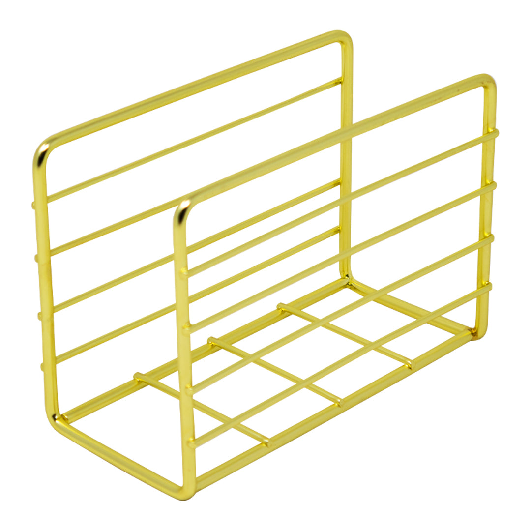 Servilletero de Mesa Metálico Dorado