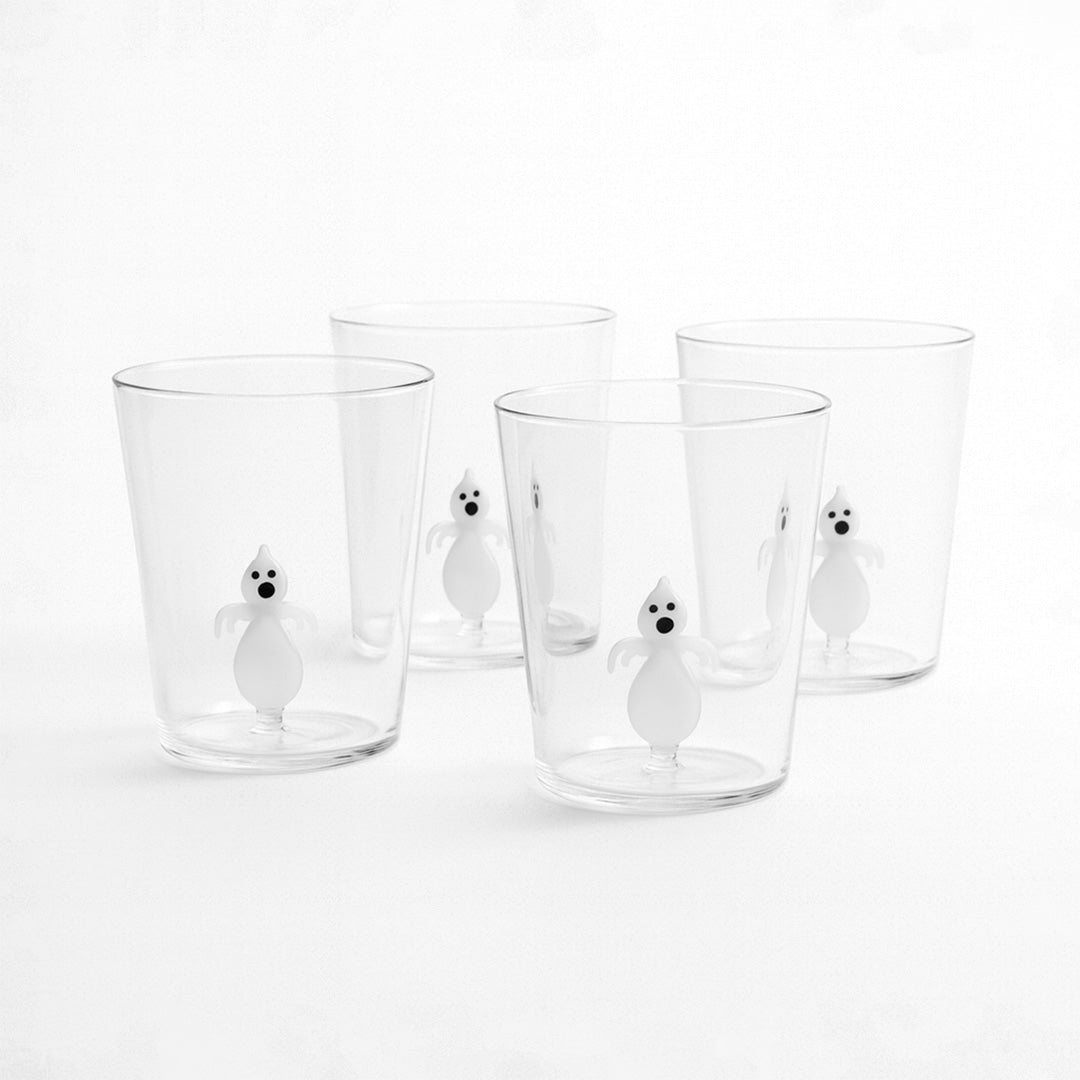 Set de 4 Vasos de Cristal Fantasma - 400 ml
