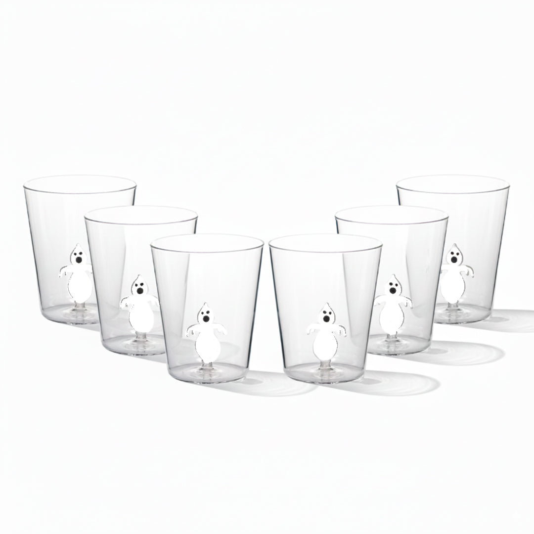 SET DE 6 VASOS DE CRISTAL FANTASMA - 400 ml