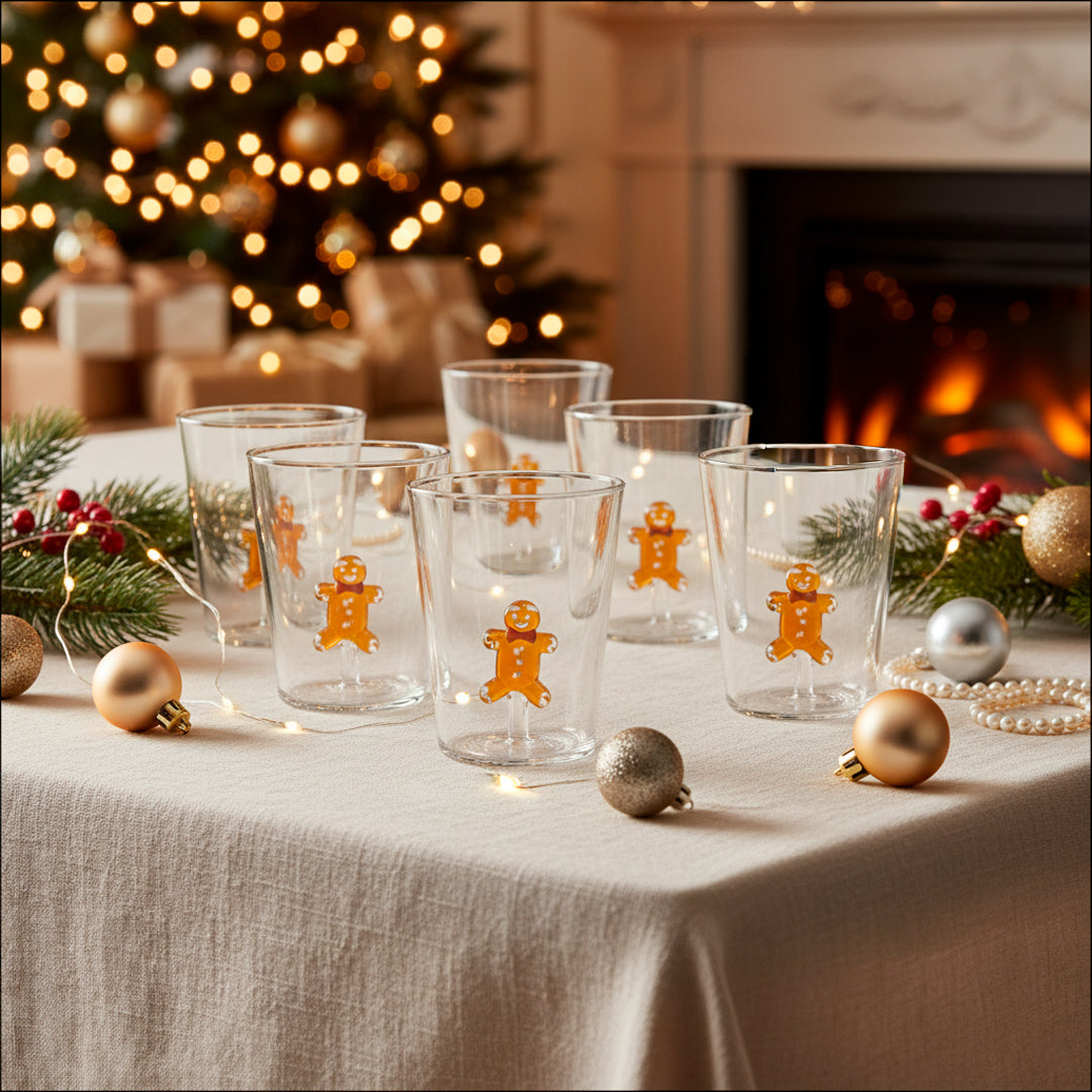 SET DE 6 VASOS DE CRISTAL Jengibre - 400ml
